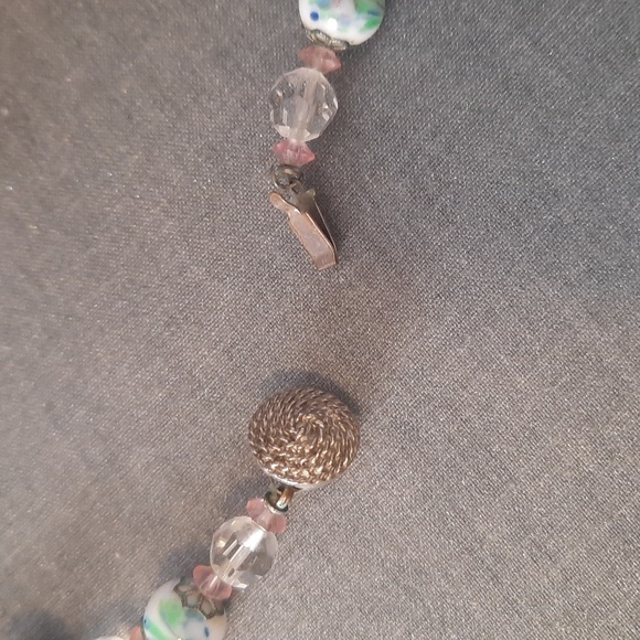 HOBE lampwork and crystal necklace - Picture 6 of 6